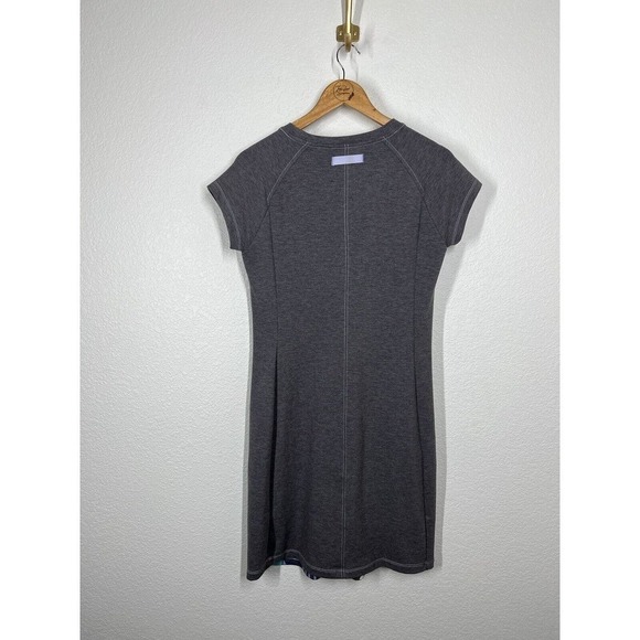 Title Nine Women’s Gidget 2.0 Soft Jersey Knit Dress Small S Gray Colorful Geo - Picture 5 of 5
